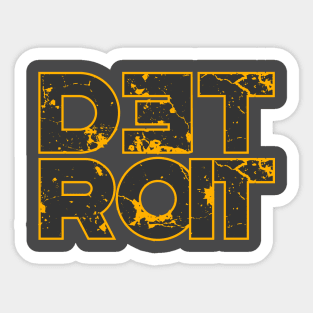 Detroit Stacked Sticker